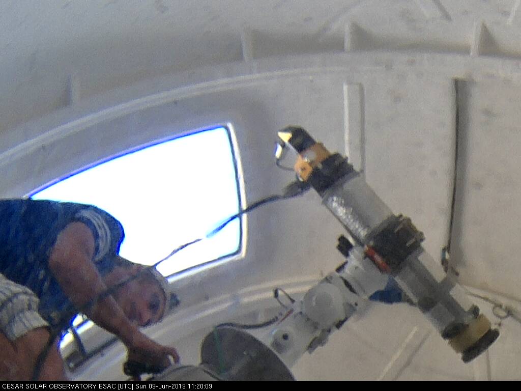 Helios Observatory: inside view - telescope mount