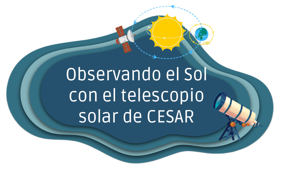 Observando el Sol con el telescopio solar de CESAR