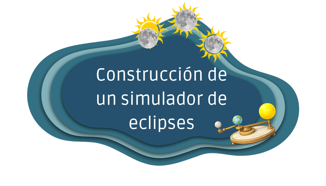 Ilustración de un flipbook con las fases de un eclipse solar